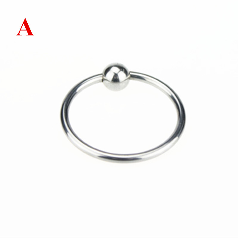 2pack Metal Male Circumcision Rings Penis Delay Ejaculation Foreskin Correction Glans Enhancement Cockrings Adult Sex Toy B248 - 6
