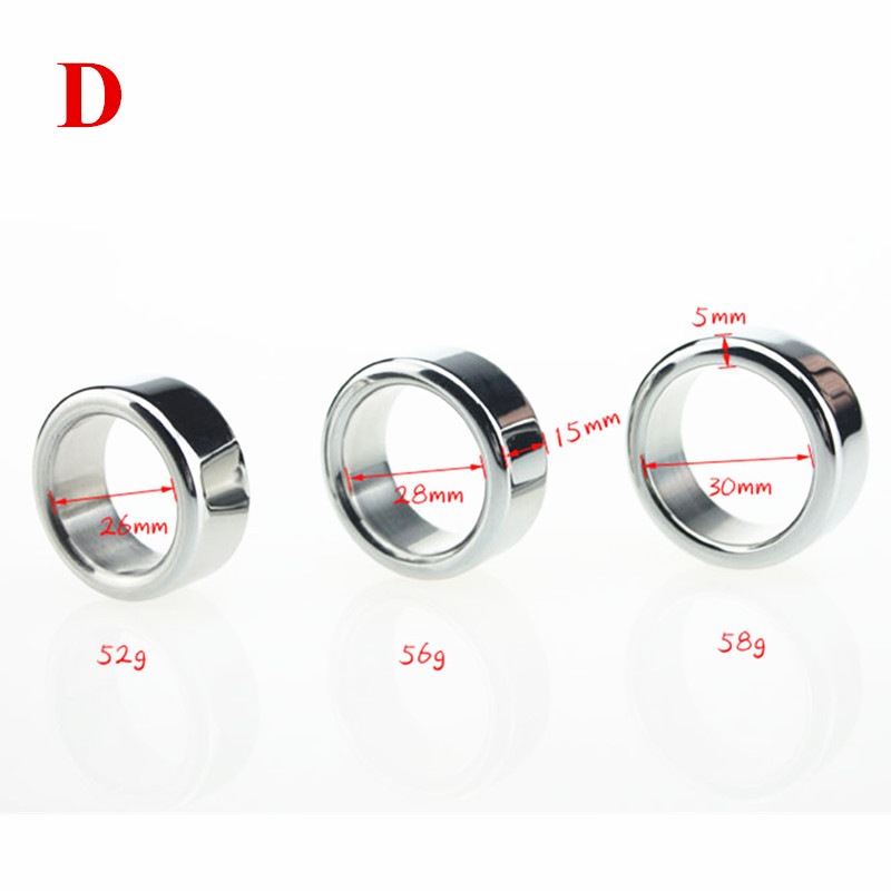 2pack Metal Male Circumcision Rings Penis Delay Ejaculation Foreskin Correction Glans Enhancement Cockrings Adult Sex Toy B248 - 4