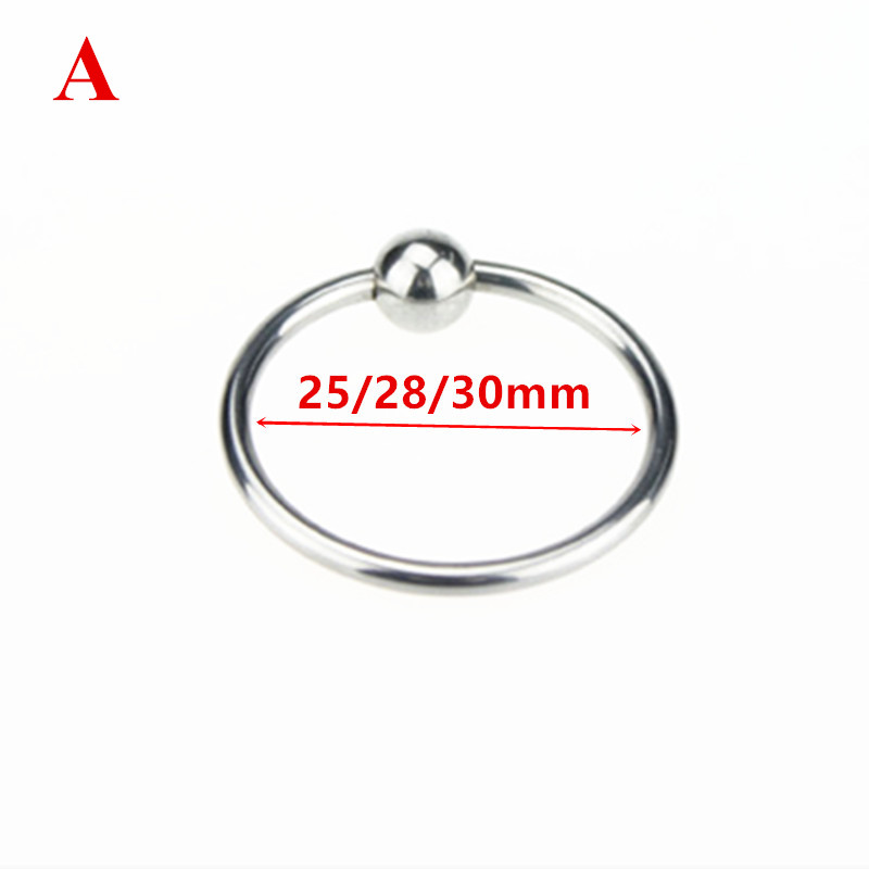 2pack Metal Male Circumcision Rings Penis Delay Ejaculation Foreskin Correction Glans Enhancement Cockrings Adult Sex Toy B248 - 1