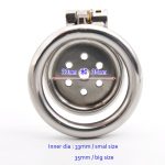 Super Mini Chastity Cage Stainless Steel Male Device 2 Size Penis Cock Ring With Lock Sex Toys Men Products - 2
