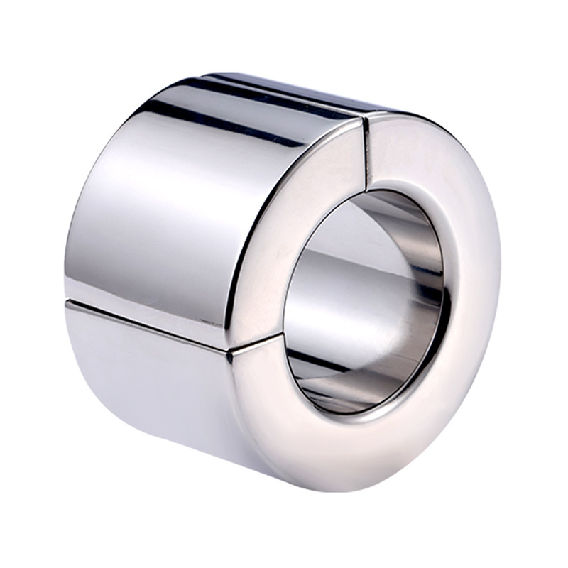 Stainless Steel Male Enhancement Ring Heavyduty Magnetic Erection Aid 5size Cockring Ballstretcher - 21