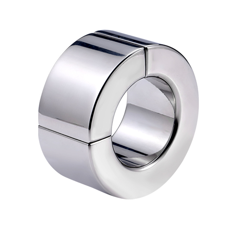 Stainless Steel Male Enhancement Ring Heavyduty Magnetic Erection Aid 5size Cockring Ballstretcher - 20