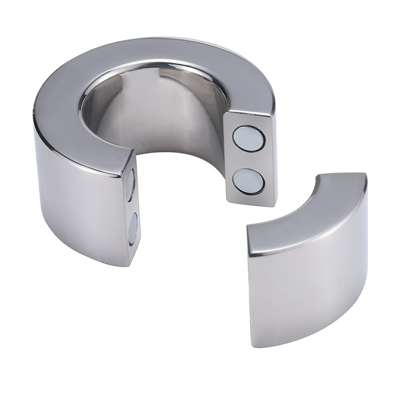 Stainless Steel Male Enhancement Ring Heavyduty Magnetic Erection Aid 5size Cockring Ballstretcher - 16