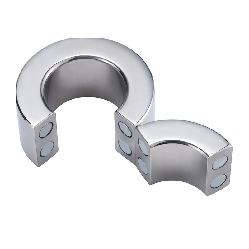 Stainless Steel Male Enhancement Ring Heavyduty Magnetic Erection Aid 5size Cockring Ballstretcher - 15
