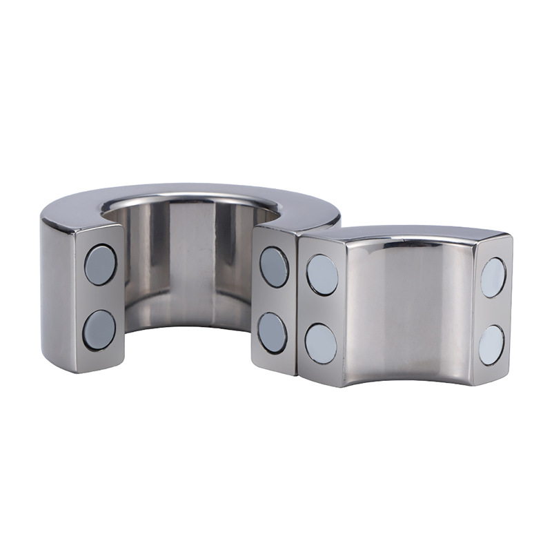 Stainless Steel Male Enhancement Ring Heavyduty Magnetic Erection Aid 5size Cockring Ballstretcher - 14