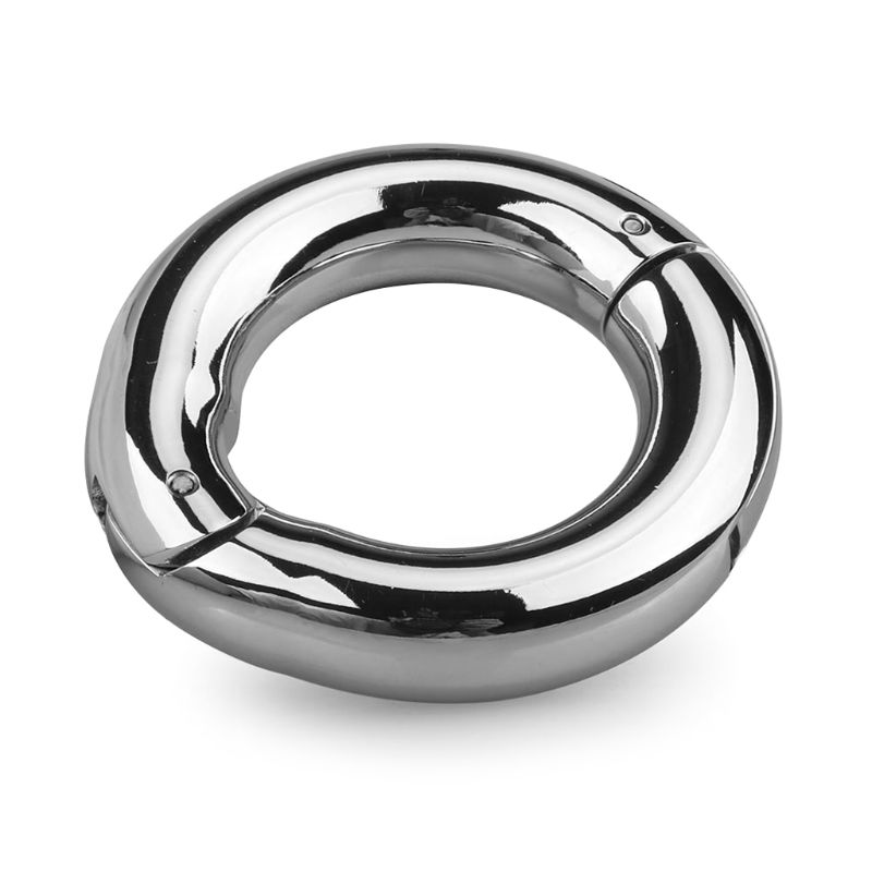 Stainless Steel Magnetic Cock Rings Penis Cage Scrotum Stretcher Testis Weight Ejaculation Delay Sex Toys For Men - 7