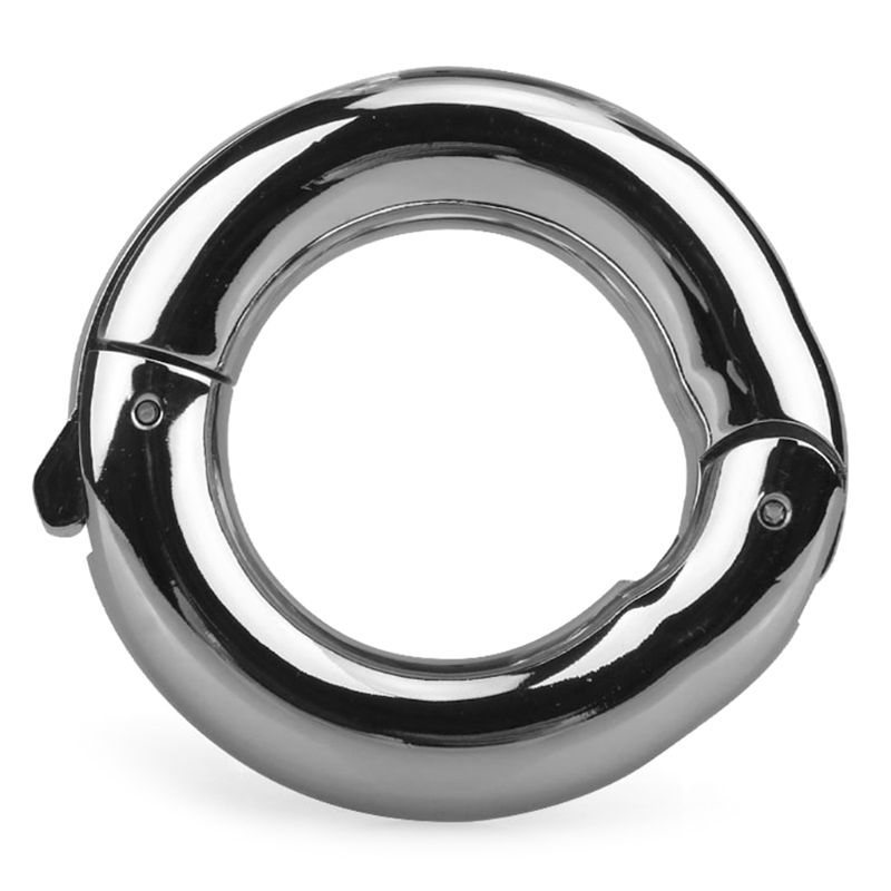 Stainless Steel Magnetic Cock Rings Penis Cage Scrotum Stretcher Testis Weight Ejaculation Delay Sex Toys For Men - 3
