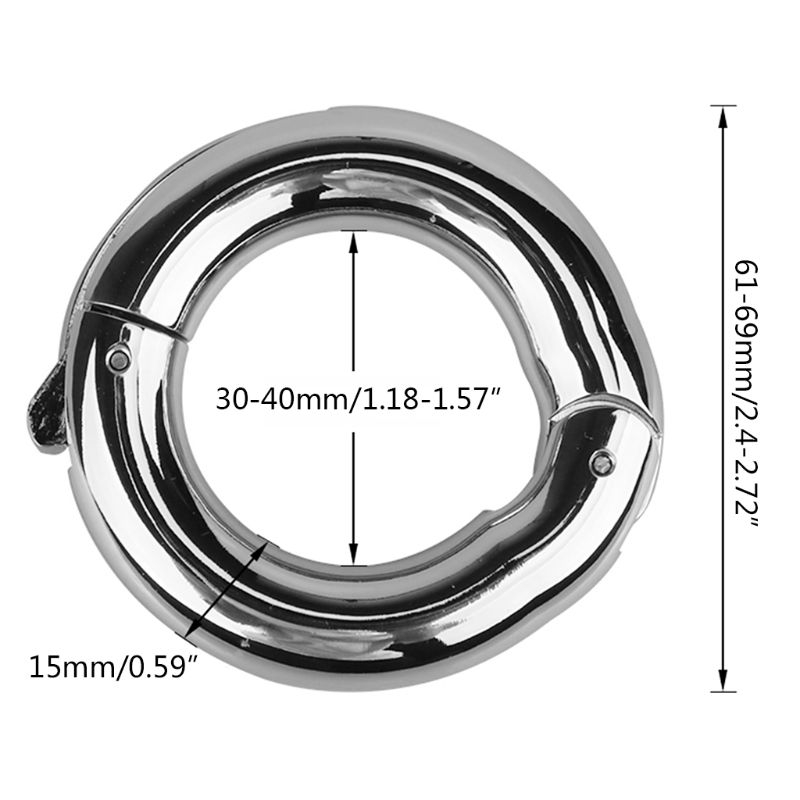 Stainless Steel Magnetic Cock Rings Penis Cage Scrotum Stretcher Testis Weight Ejaculation Delay Sex Toys For Men - 1