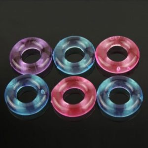 6pcs Set Silicone Cock Ring Penile Jelly Men Lover Products - 2