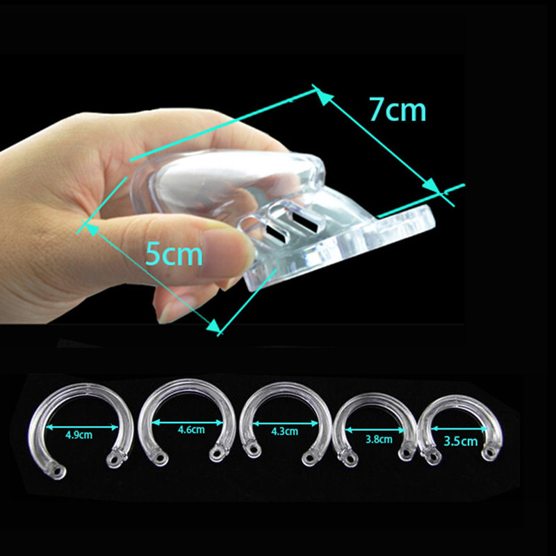 Adult Male Chastity Device Cb6000 Secure Cock Cage Penis Lock With 5 Adjustable Rings - 2