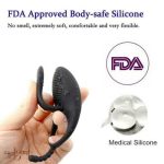 Rechargeable Silicone Ejaculation Vibrator Male Penis Cock Ring Enhancer Clit Stimulation Orgasm Sex Toy For Men Couples - 6