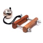 Wooden Testicle Crusher Scrotum Pendant Ball Stretcher Male Penis Training Sex Toys Testicles Metal Weight - 3