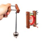 Wooden Testicle Crusher Scrotum Pendant Ball Stretcher Male Penis Training Sex Toys Testicles Metal Weight - 2