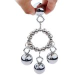 Metal Cock Rings Male Penis Trainer Dick Ring Massage Ball Stretcher Scrotal Bondage Sex Toys For Men Adult Games Products - 4