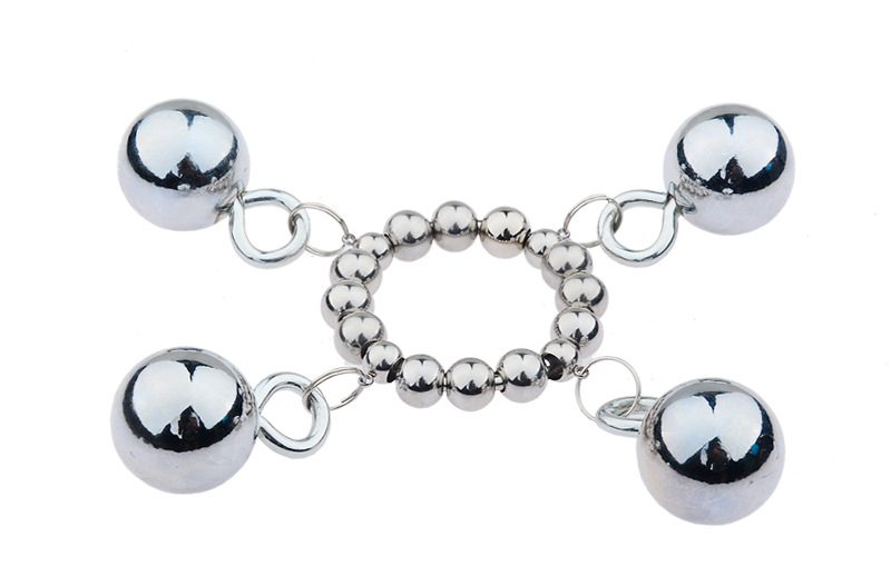 Metal Cock Rings Penis Trainer Scrotal Bondage Massage Ball Stretcher Adult Sex Toys For Men Erotic Games Products - 4