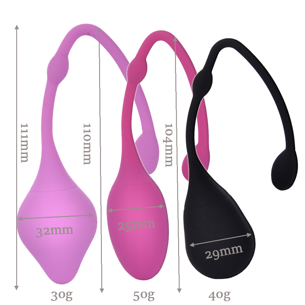 Medical Silicone Kegel Exercise Balls Vaginal Tightening Ben Wa Balls Womens Pelvic Floor Therapy Massager Sexual Wellness Geisha Toy - 1