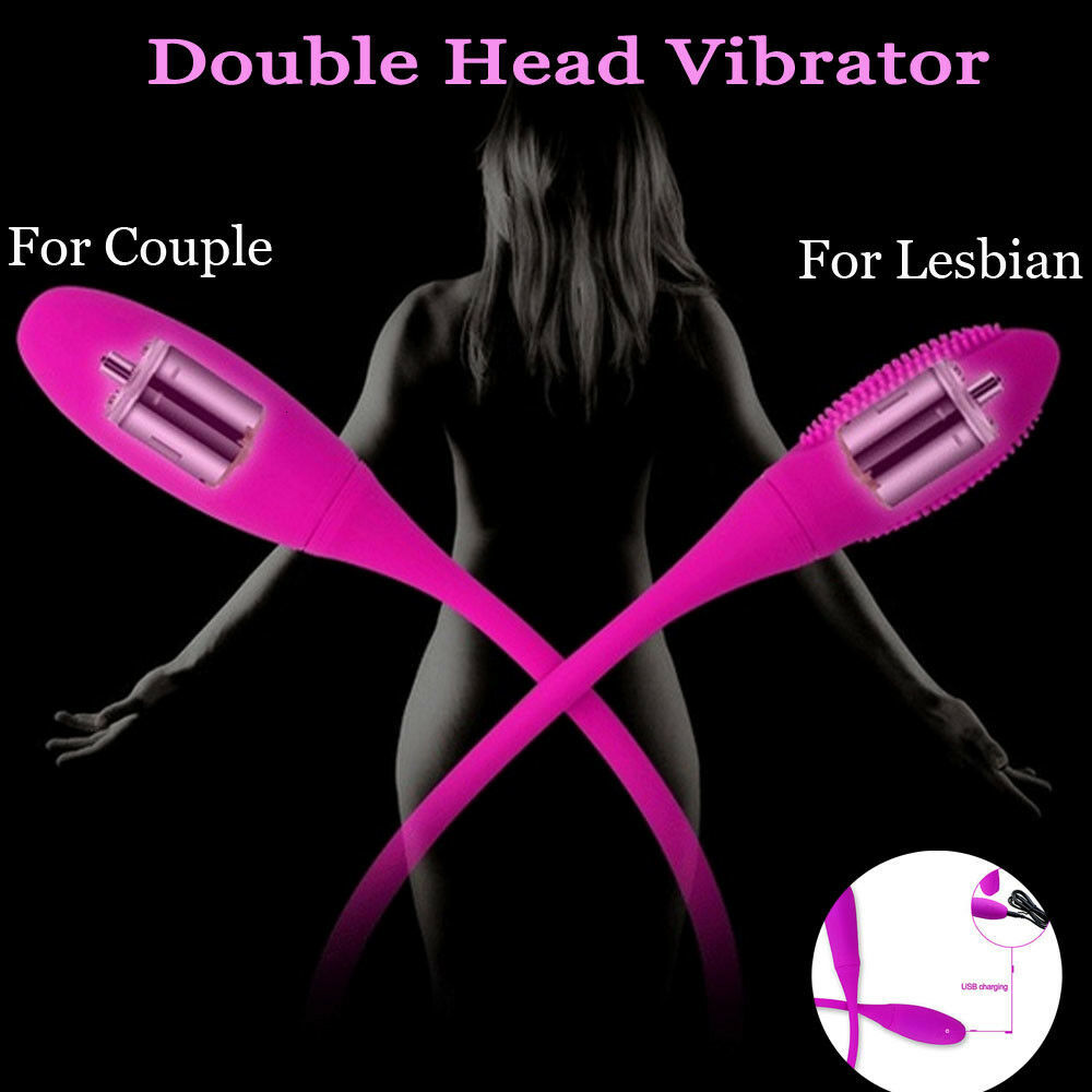 Rechargeable Dualhead Vibrator Discreet Anal Butt Plug Bullet Dildo Intimate Sex Toys For Women Couples - 5