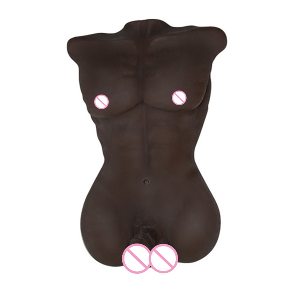 Fullbody Black Silicone Male Sex Doll With Large Dildo For Womens Pleasure And Intimacy Toys - 1