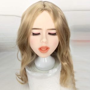 35 Sex Doll Head Real Sexdoll Open Mouth With Oral Men Sexy Toys Close Eyes Silicone Dolls For 130-175cm Dolll Body - 2