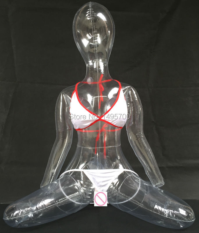Inflatable Lifesize M Transparent Love Doll For Male Pleasure Masturbation - 1