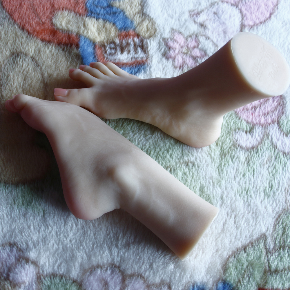 Quality Silicone Female Mannequin Feet Realistic Arch Model Foot Fetish Doll Worship Display Aid - 6