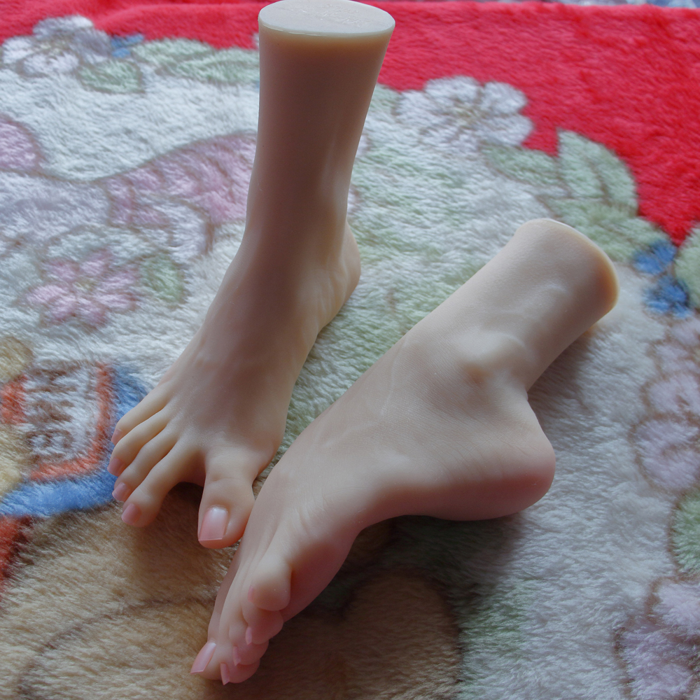 Quality Silicone Female Mannequin Feet Realistic Arch Model Foot Fetish Doll Worship Display Aid - 9