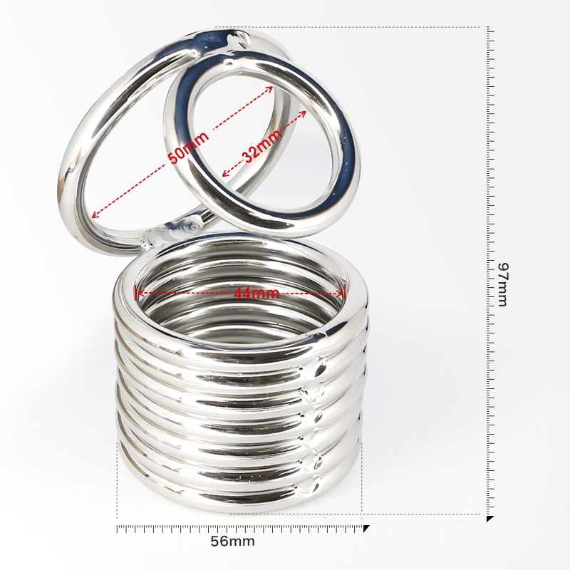 Male Chastity Cobra Cage Device With Cock Ring Ball Stretcher Penis Locker For Fetish Enthusiasts - 5