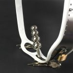 Female Chastity Belt Anal Plug & Vagina Dildo Masturbator Strap On Pants Stainless Steel Bdsm Metal Sex Tools Device - 4