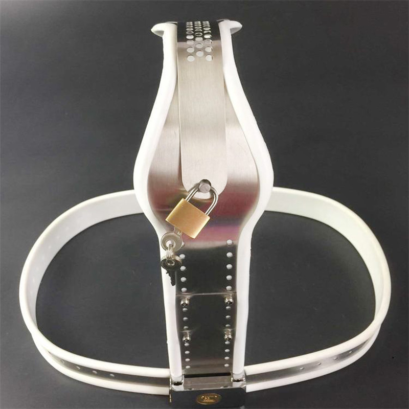 Womens Stainless Steel Bdsm Chastity Belt Anal Plug And Vagina Dildo Strapon Masturbation Device Sex Tool - 14