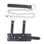 Balls On Leash Leather Cock Ring Weight Ball Stretcher Bondage Restraint Harness Strap Penis Sex Toy For Gay Men Bdsm - 3