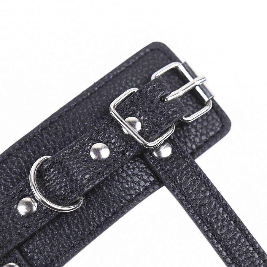 Leather Cock Ring With Weighted Balls Penis Harness Strap Bdsm Bondage Restraint Toy For Gay Men - 5