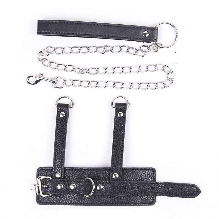 Leather Cock Ring With Weighted Balls Penis Harness Strap Bdsm Bondage Restraint Toy For Gay Men - 2