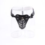 2017new Leather Male Chastity Belt Adjustable With Cock Cage Sex Toys For Men Erotic Device