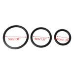 Cock Rings 3pcs Set Silicone Durable Penis Ring Men Premature Ejaculation Lock Fine - 6