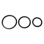 Cock Rings 3pcs Set Silicone Durable Penis Ring Men Premature Ejaculation Lock Fine - 2