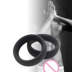 Cock Rings 3pcs Set Silicone Durable Penis Ring Men Premature Ejaculation Lock Fine