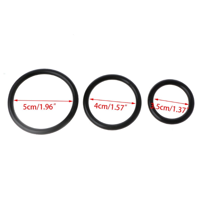3piece Silicone Cock Ring Set For Men Durable Penis Rings To Enhance Stamina And Prevent Premature Ejaculation - 6