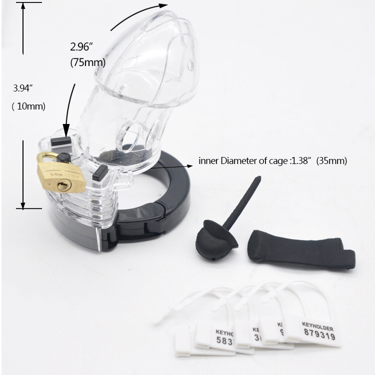 Prison Bird No 2 Electric Male Chastity Device Secure Cock Cage A324 - 5