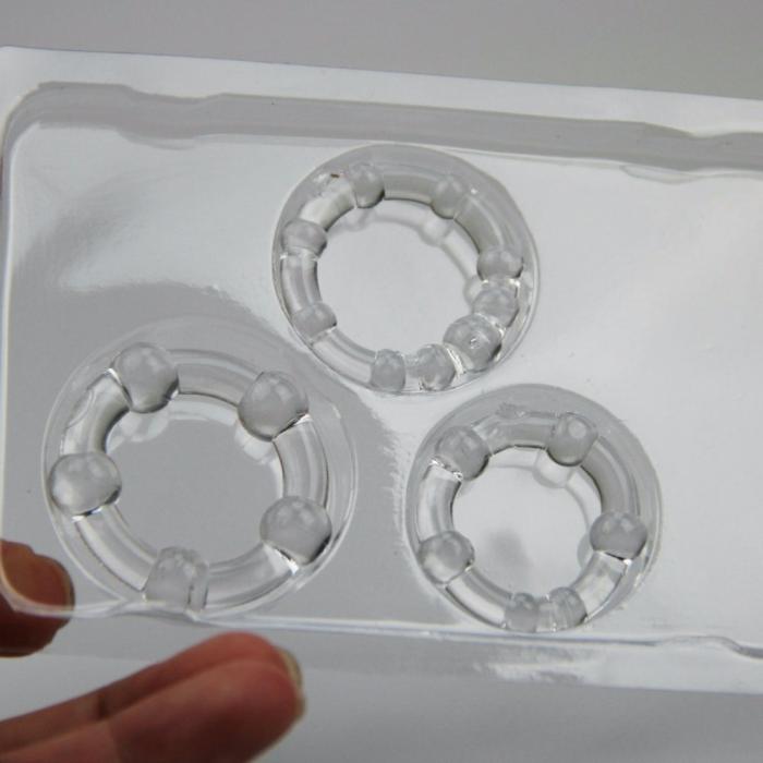 3piece Silicone Male Enhancement Rings Prolonging Adult Intimacy Toys For Men Erotic Pleasure Devices - 3