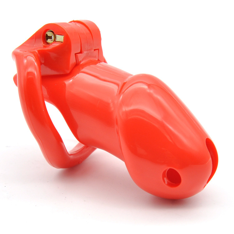 Resin Male Chastity Device Penis Lock Cage With 4 Rings Durable Sex Toy For Men Cb6000 Model - 27