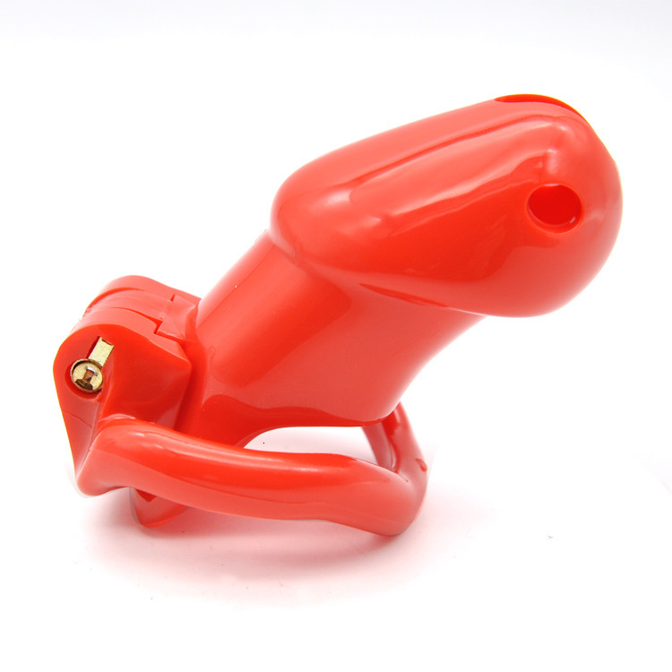 Resin Male Chastity Device Penis Lock Cage With 4 Rings Durable Sex Toy For Men Cb6000 Model - 26