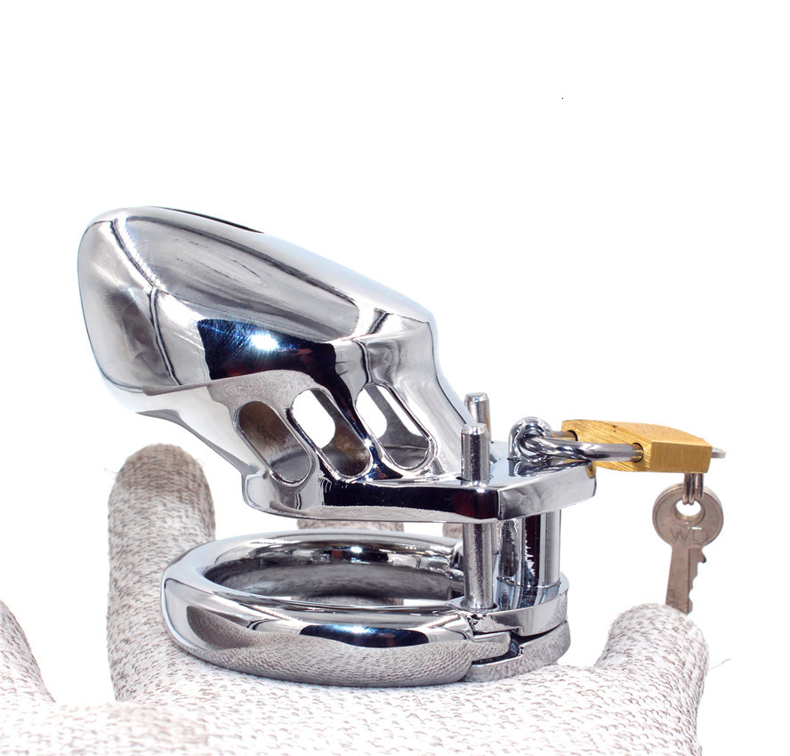 Resin Male Chastity Device Penis Lock Cage With 4 Rings Durable Sex Toy For Men Cb6000 Model - 19