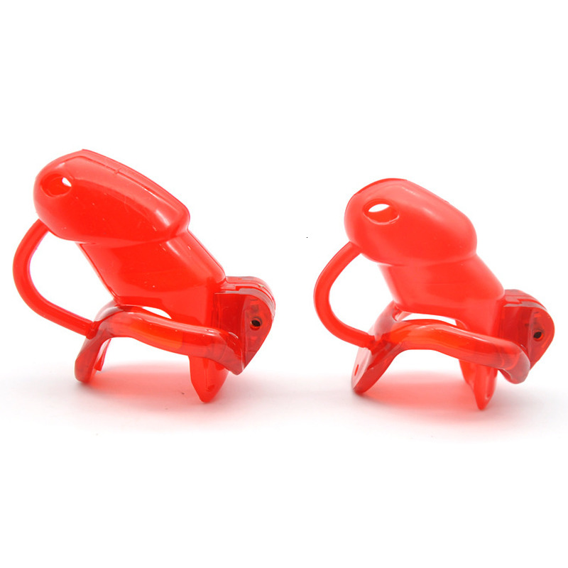 Resin Male Chastity Device Penis Lock Cage With 4 Rings Durable Sex Toy For Men Cb6000 Model - 8