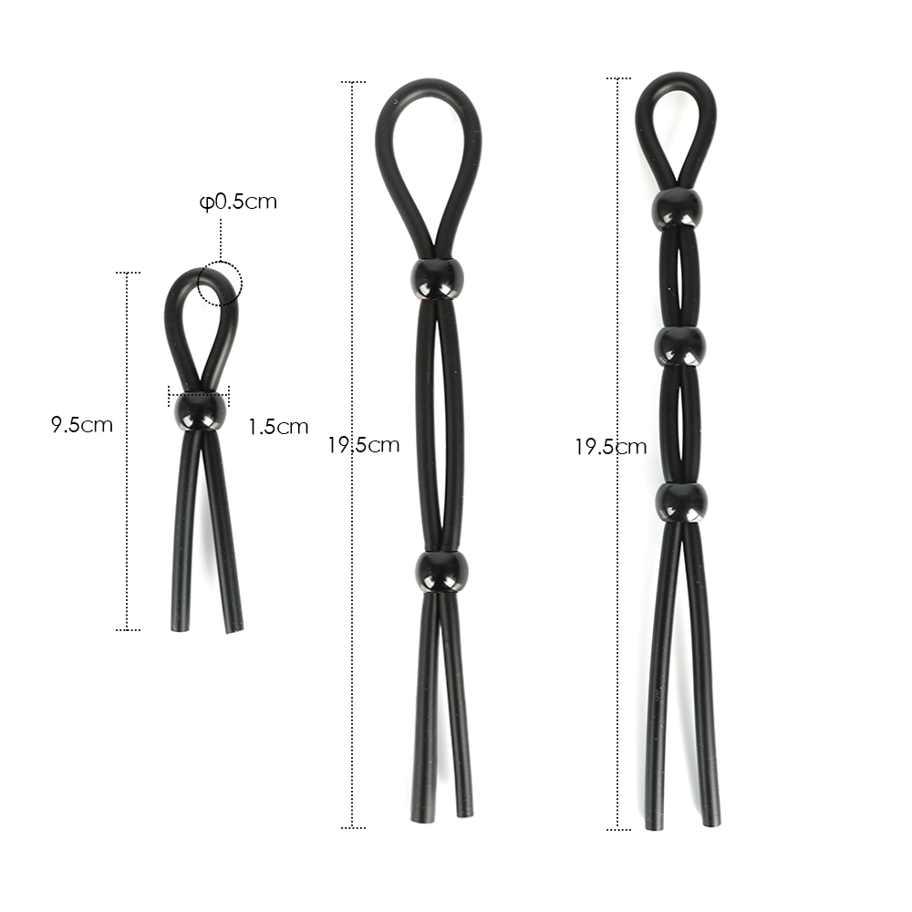 Adjustable Silicone Erection Enhancer Cock Rings For Men Durable Comfortable Timedelay Adult Sex Toy - 2