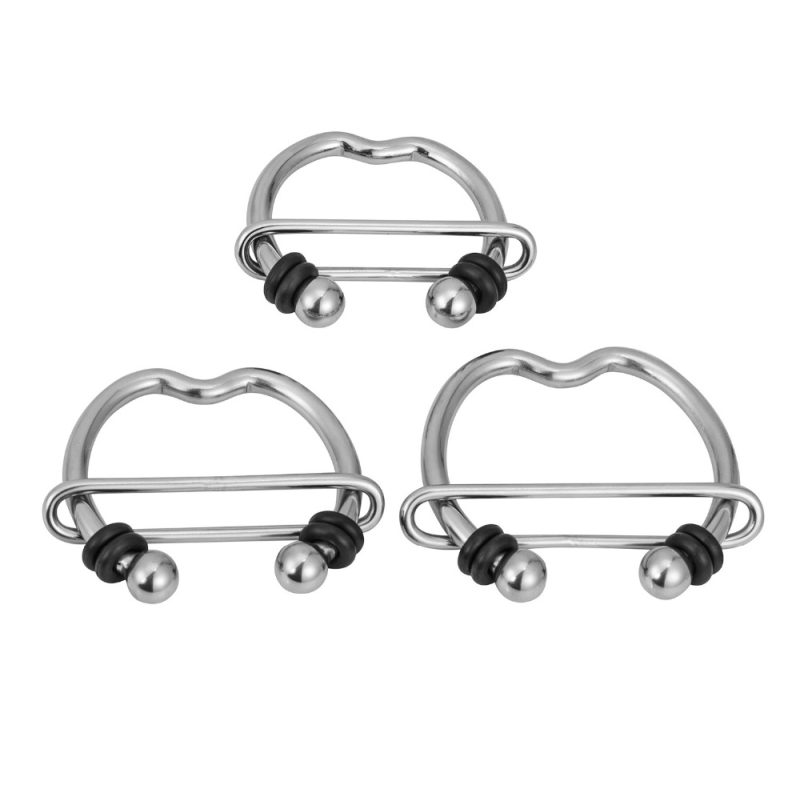 Stainless Steel Cock Ring Penis Chastity Cage Cocking Glans Extend Sex Time Male Device