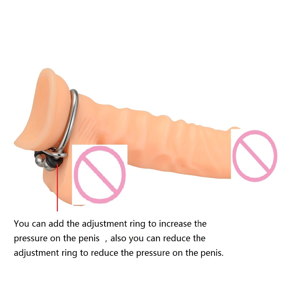 Stainless Steel Male Chastity Device Penis Cage Cock Ring Glans Enhancer Sex Time Extender For Men - 4