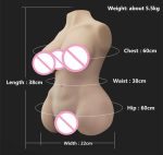 Soft Big Tits Half Body Sex Doll Built-in Metal Skeleton 4d Real Vagina And Anal Love Adult Products - 5