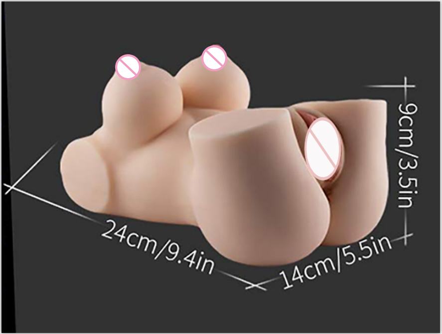 15kg Silicone Half Body Sex Doll For Men Realistic Big Ass Breasts Lifelike Vagina Japanese Masturbation Toy - 8