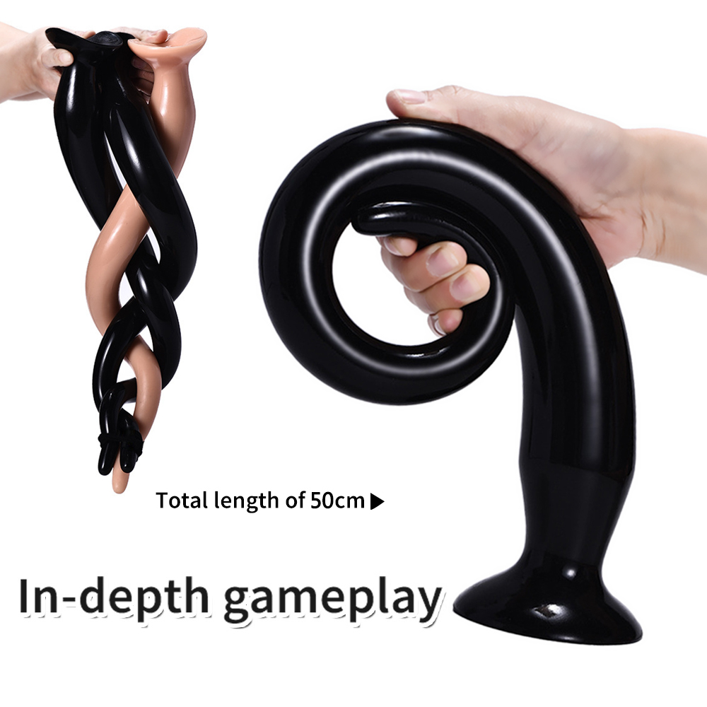 Xxl Extra Long Unisex Anal Plug Suction Base Large Size Couples Sex Toy Female Masturbator Lesbian Flirtation Sm Products - 12
