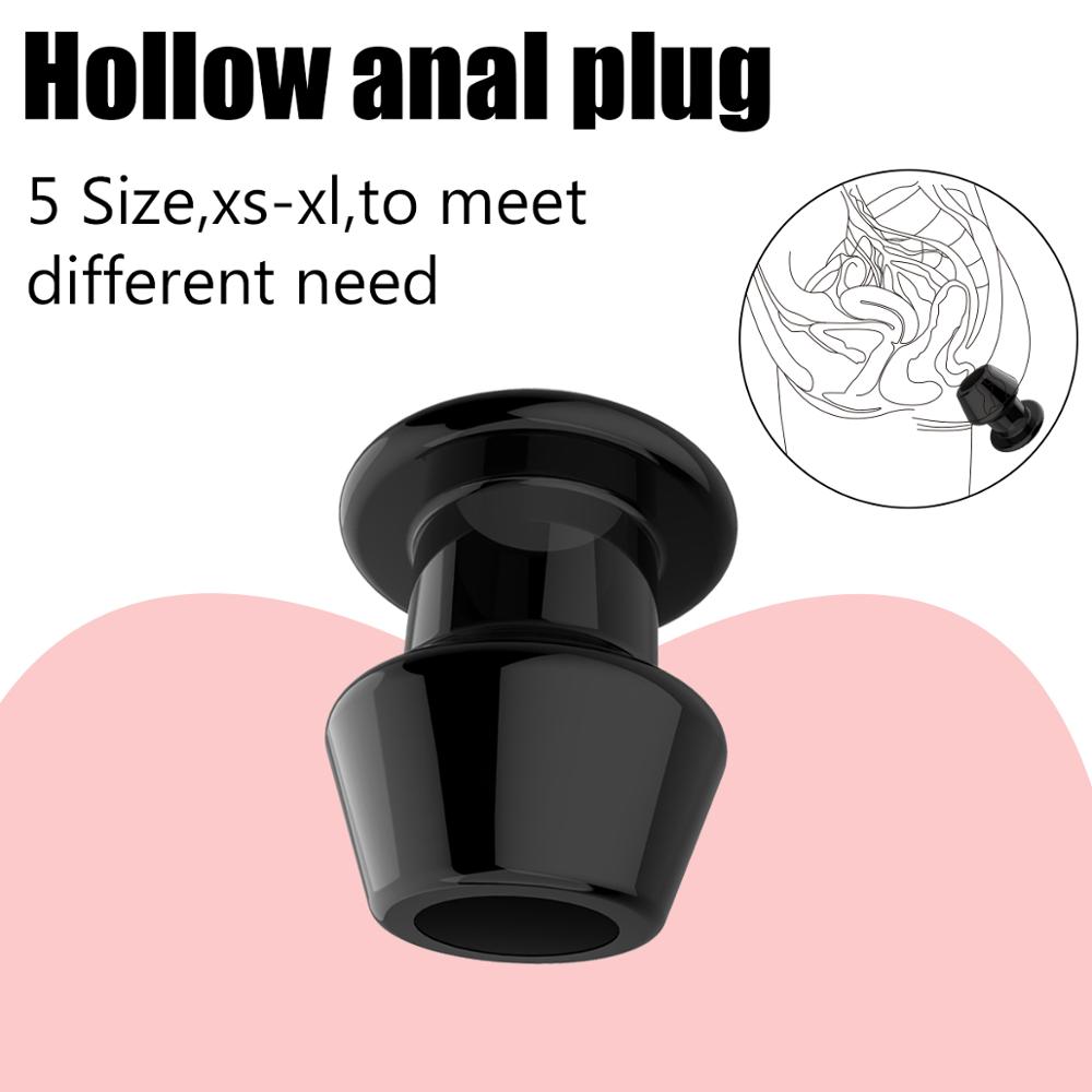 Hollow Anal Plug Soft Speculum Prostate Massager Enema Tool Adult Sex Toy For Men Women Gay Available In 3 Colors - 3